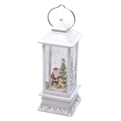 LED-Wasserlaterne Weihnachtsmann Mit Hund -Lampen Welt 5524862 4