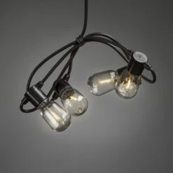 Lichterkette Biergarten 40 Tropfen Klar Bernstein -Lampen Welt 5524902 3