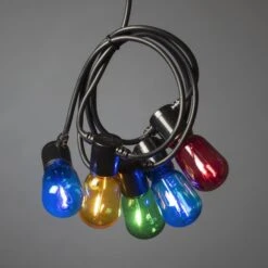 Lichterkette Biergarten 20 LED-Tropfen Bunt -Lampen Welt 5524903 3