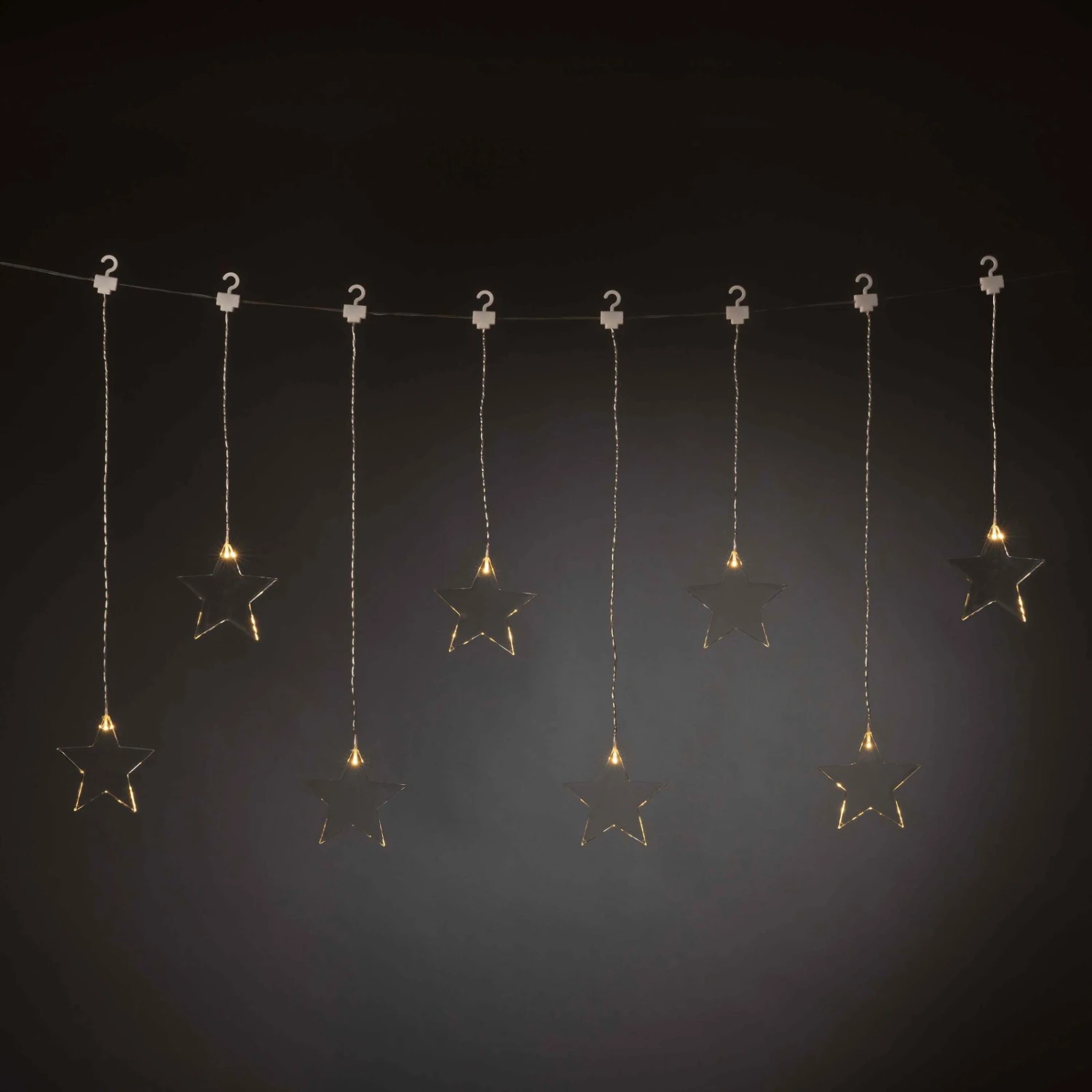 LED-Lichtervorhang Mit Acht Sternen Für Innen 2 LED-Lichtervorhang Mit Acht Sternen Für Innen – Bild 2