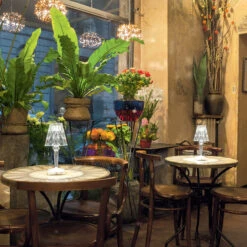 Kartell Battery - LED-Tischlampe IP54, Transparent -Lampen Welt 5541032 5