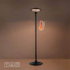 Standheizstrahler Glow, IP34, 750W/1.500W -Lampen Welt 6003206 5