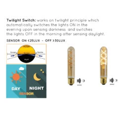 LED-Lampe E27 Röhre T30 4W 2.200K Amber Sensor -Lampen Welt 6055636 3