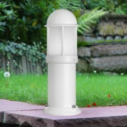 Sockelleuchte Marco Aus Aluminium, Weiß