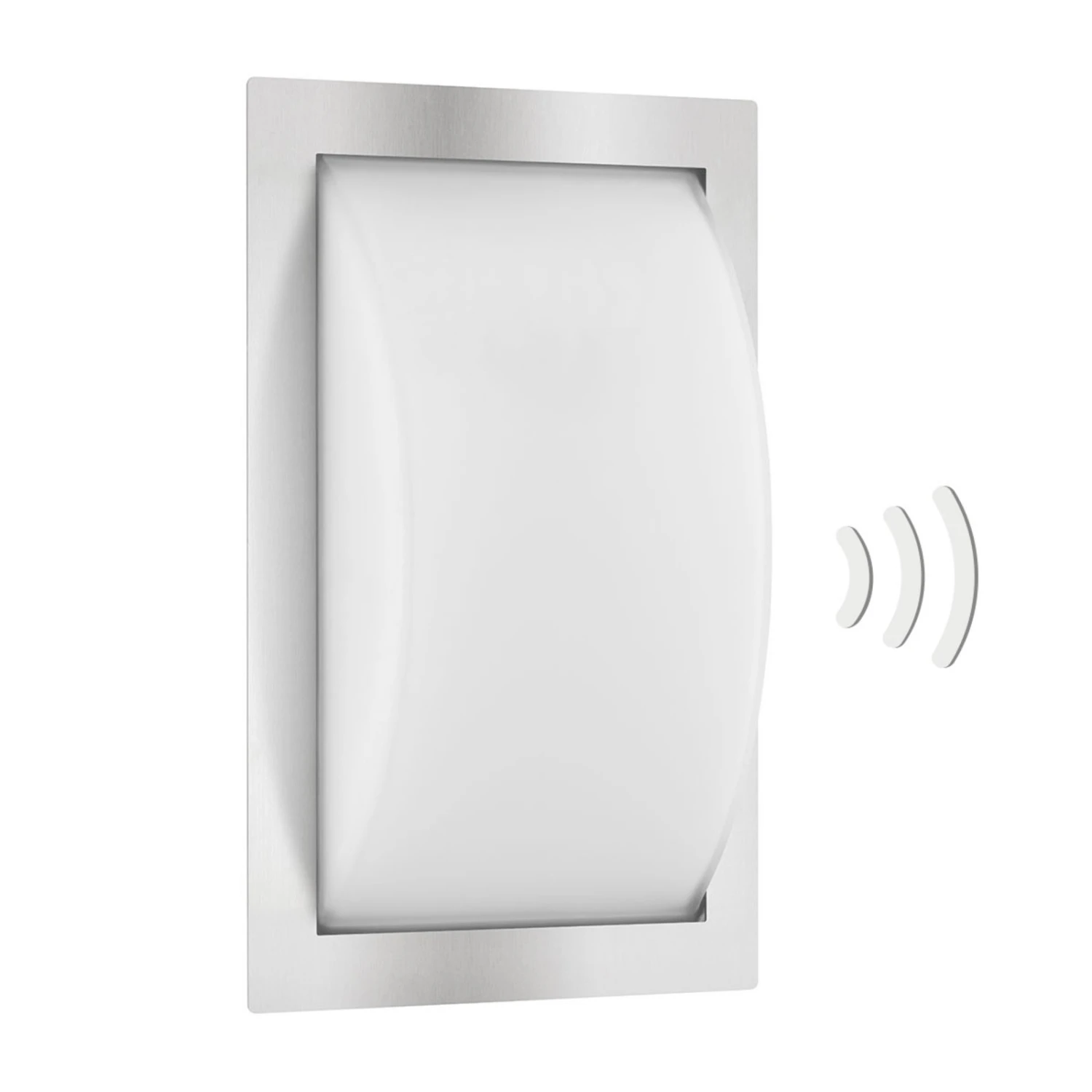 Außenwandlampe Ivett E27 Edelstahl Mit BWM 1 Außenwandlampe Ivett E27 Edelstahl Mit BWM