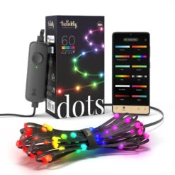 Twinkly Dots LED-Kette RGB, Schwarz, IP20, 3m -Lampen Welt 6102049 4
