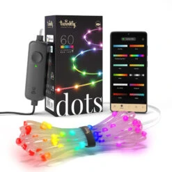 Twinkly Dots LED-Kette RGB, Transparent, IP20, 3m -Lampen Welt 6102050 4