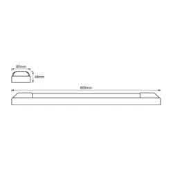 LEDVANCE Power Batten Dopp Deckenlampe 60cm 3.000K -Lampen Welt 6106120 7