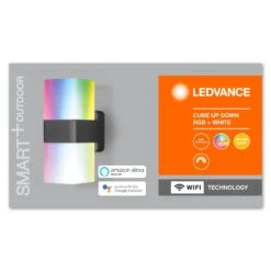 LEDVANCE SMART+ WiFi Cube Wandleuchte RGBW Up/down -Lampen Welt 6106475 7