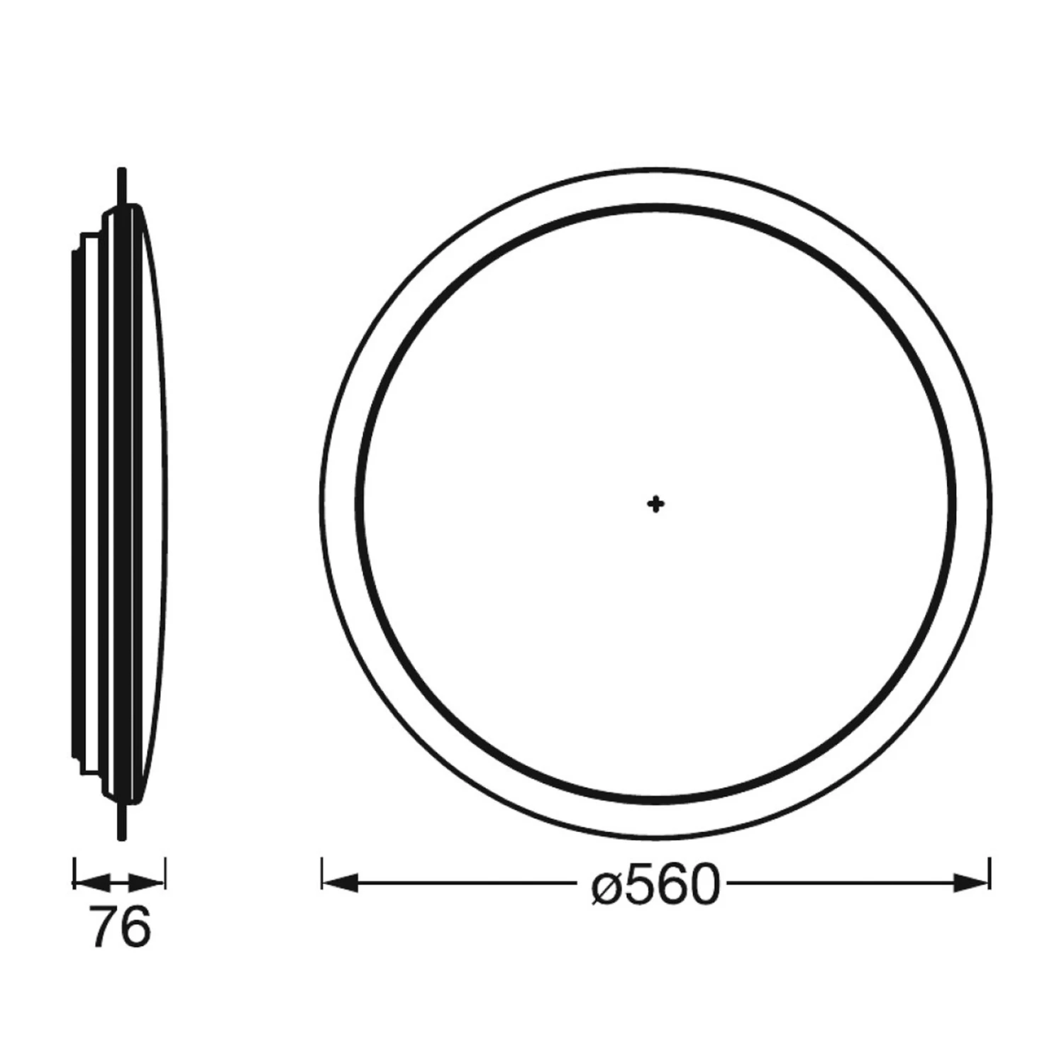 LEDVANCE SMART+ WiFi Orbis Sparkle, CCT, Ø 56 Cm 6 LEDVANCE SMART+ WiFi Orbis Sparkle, CCT, Ø 56 Cm – Bild 6