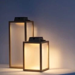 LED-Solarlaterne Tradition Aus Teakholz Höhe 65 Cm -Lampen Welt 6112020 4