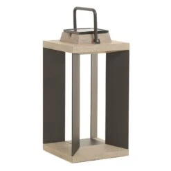 Solarlaterne Teckalu, Duratek/Alu Schwarz, 45,5cm -Lampen Welt 6112037 4