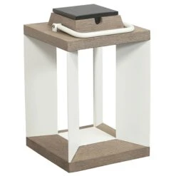 Solarlaterne Teckalu, Duratek/weiß, 36,5cm