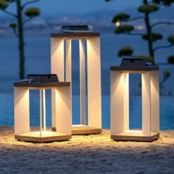 Solarlaterne Teckalu, Duratek/weiß, 36,5cm 17 Solarlaterne Teckalu, Duratek/weiß, 36,5cm -Lampen Welt 6112039 8