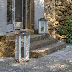 Solarlaterne Teckalu, Duratek/weiß, 45,5cm -Lampen Welt 6112040 2