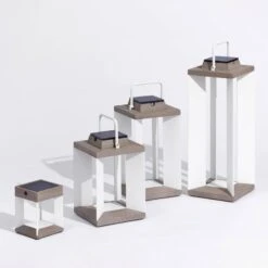 Solarlaterne Teckalu, Duratek/weiß, 45,5cm -Lampen Welt 6112040 4