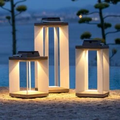 Solarlaterne Teckalu, Duratek/weiß, 45,5cm -Lampen Welt 6112040 8