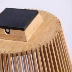 Solar-Stehleuchte Tecka Mit Sensor, Teak -Lampen Welt 6112042 9