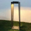 LED-Solarlaterne Skaal Aus Aluminium, 70 Cm, Grau -Lampen Welt 6112061