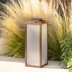 LED-Solarlaterne Tradition, Corten, Höhe 65 Cm -Lampen Welt 6112095 4