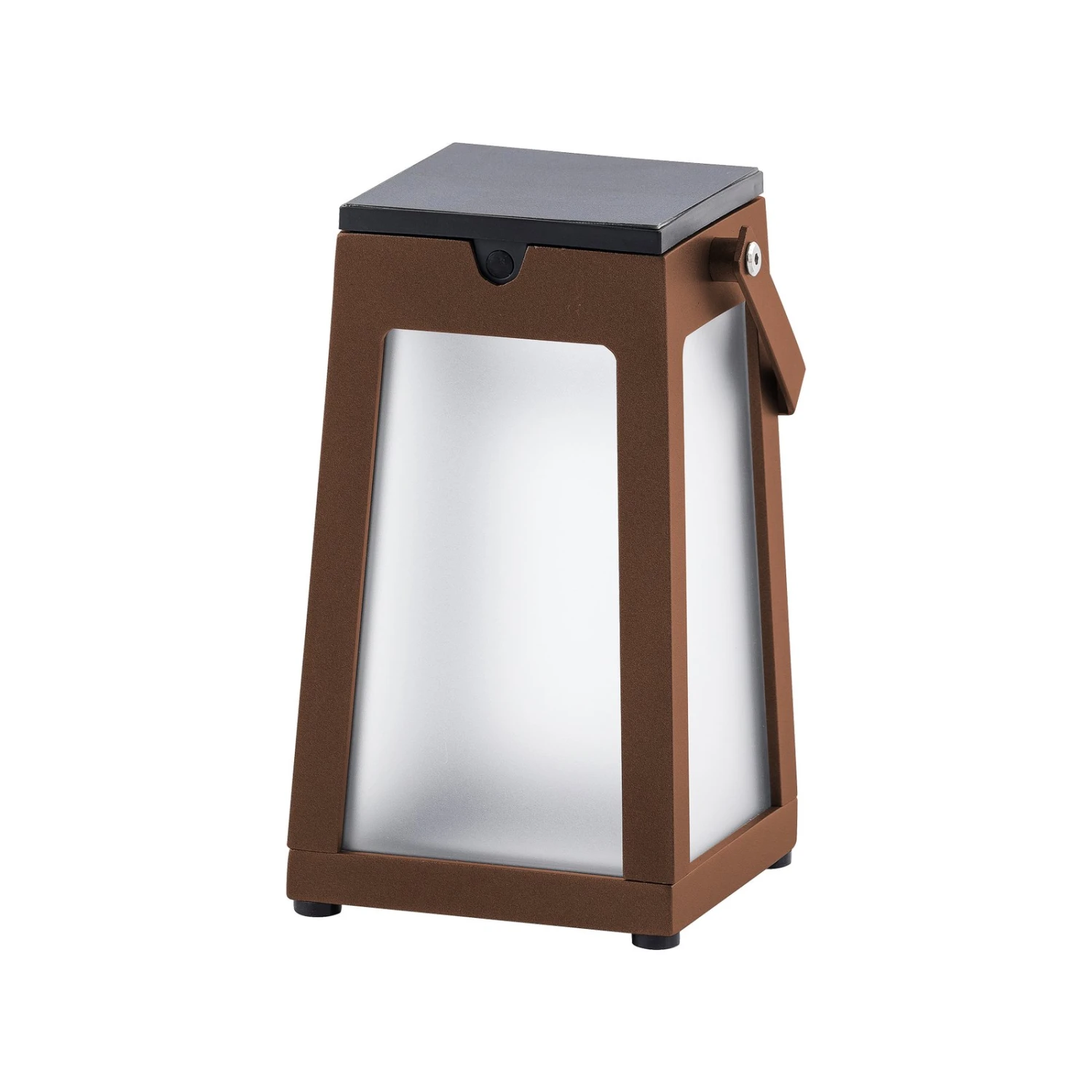 LED-Solarlaterne Tinka Tragbar, Corten 1 LED-Solarlaterne Tinka Tragbar, Corten