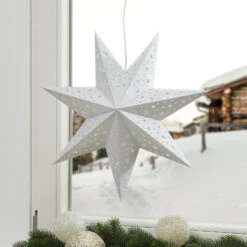 Markslöjd Stern Solvalla Zum Aufhängen, 45 Cm, Silber -Lampen Welt 6507516 1