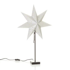 Markslöjd Stand-Stern Solvalla, Höhe 69 Cm, Silber 8 Markslöjd Stand-Stern Solvalla, Höhe 69 Cm, Silber -Lampen Welt 6507521 2