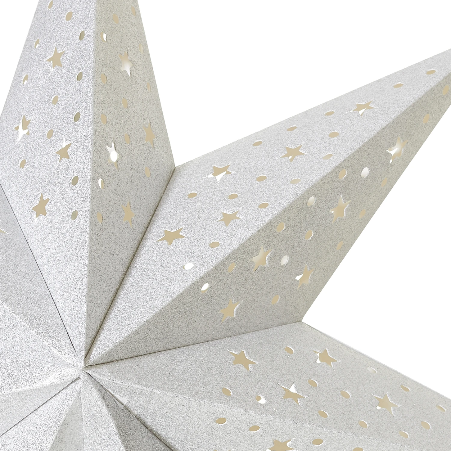 Markslöjd Stand-Stern Solvalla, Höhe 69 Cm, Silber 6 Markslöjd Stand-Stern Solvalla, Höhe 69 Cm, Silber – Bild 6