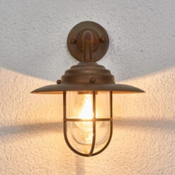 Außenwandleuchte Antique Mit Gitter, Glas Klar -Lampen Welt 6515089 2