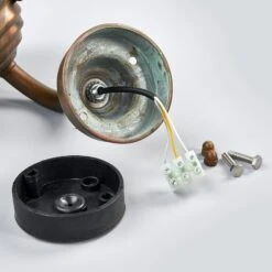 Außenwandleuchte Antique Mit Gitter, Glas Klar -Lampen Welt 6515089 6