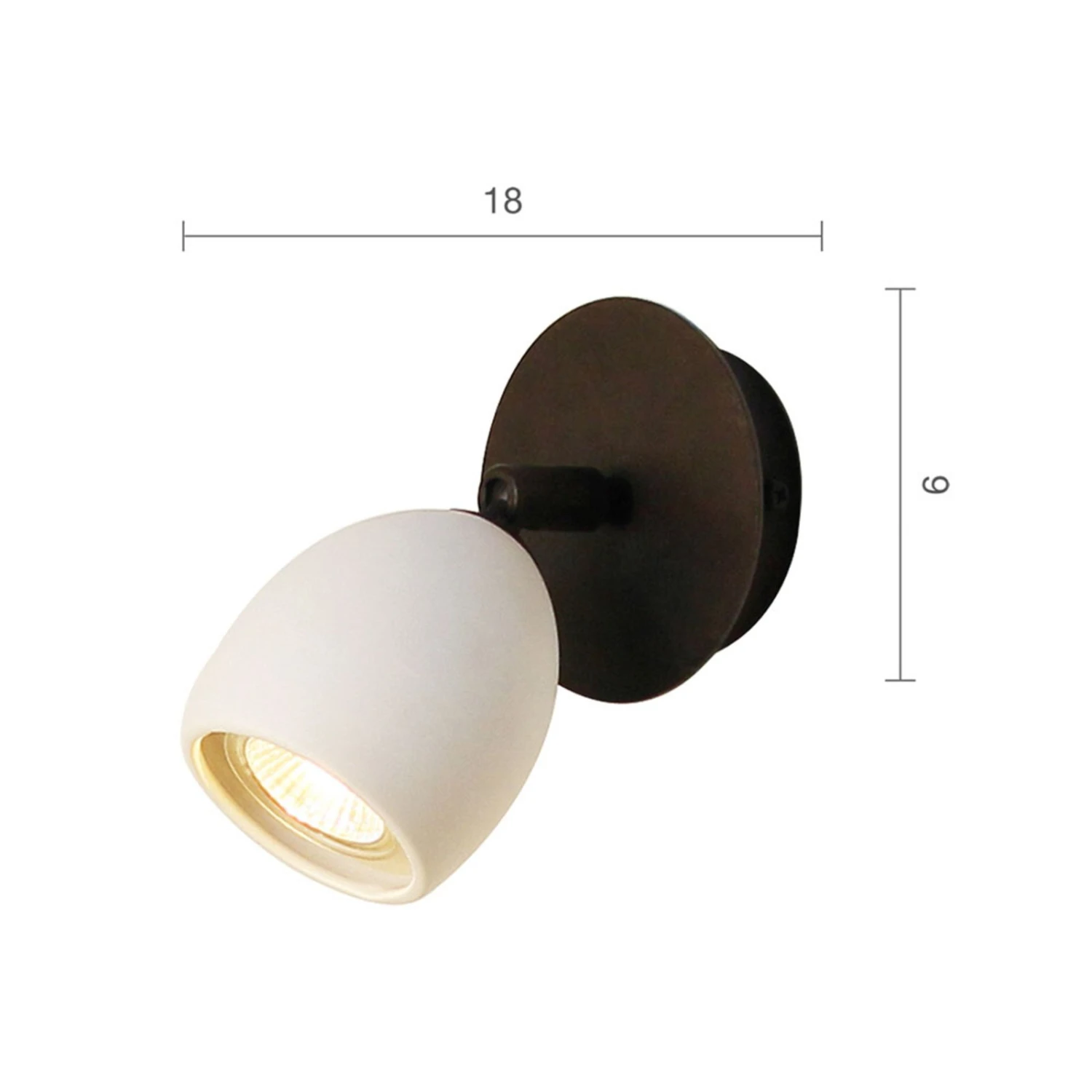 Menzel Provence Matt Wandspot Mit Keramikschirm 2 Menzel Provence Matt Wandspot Mit Keramikschirm – Bild 2