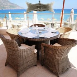 Außen-Hängeleuchte Polinesia Ø 60 Cm -Lampen Welt 6542575 3