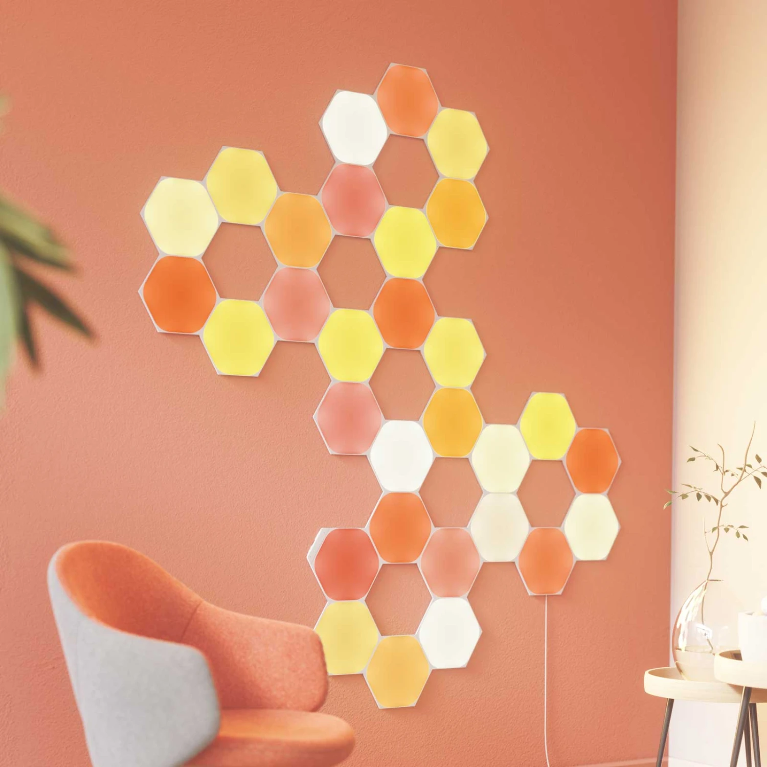 Nanoleaf Shapes Hexagons, Starter Set, 9 Panels 2 Nanoleaf Shapes Hexagons, Starter Set, 9 Panels – Bild 2