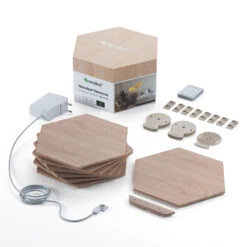Nanoleaf Elements Wood Hexagons Starter Kit 7x