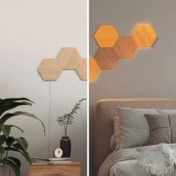 Nanoleaf Elements Wood Hexagons Starter Kit 7x 16 Nanoleaf Elements Wood Hexagons Starter Kit 7x -Lampen Welt 6730041 7