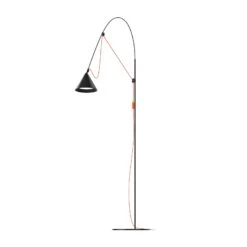 Midgard AYNO L Stehlampe Schwarz/orange 3.000K -Lampen Welt 6738041 5