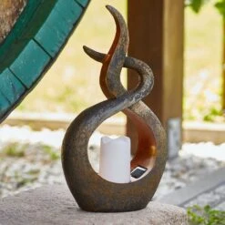 LED-Solarlampe Oriental Mit Kerzenimitat