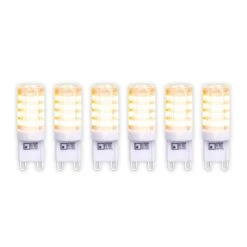 LED-Stiftlampe G9 3,5W Warmweiß 350 Lumen 6er-Pack