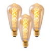 LED-Filamentlampe E27 4W ST64 Gold 180lm 1800K 3er -Lampen Welt 7001348