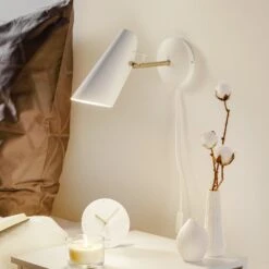 Northern Birdy Retro-Spot In Weiß -Lampen Welt 7013048 1