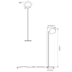 Nyta Tilt Globe Floor Stehlampe Edelstahl Grau -Lampen Welt 7023054 4