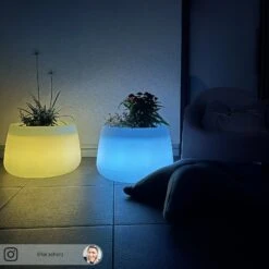 Newgarden Camelia 60 Pflanzkübel LED Solar+Akku 15 Newgarden Camelia 60 Pflanzkübel LED Solar+Akku -Lampen Welt 7025146 7