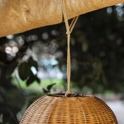 Newgarden Saona LED-Außenhängeleuchte Aus Rattan -Lampen Welt 7025195 3