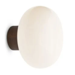 New Works Karl-Johan Wandlampe, Opalglas -Lampen Welt 7028016 2