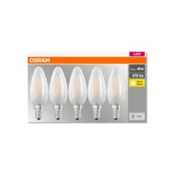 OSRAM LED-Kerzenlampe E14 4W 2.700K 470lm 5er -Lampen Welt 7262703 3