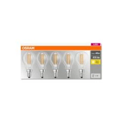 OSRAM LED-Lampe E14 P40 4W Filament 827 470lm 5er -Lampen Welt 7262705 2