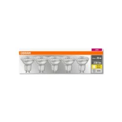 OSRAM LED-Reflektor GU10 2,6W 2.700K 230lm 36° 5er -Lampen Welt 7262709 3