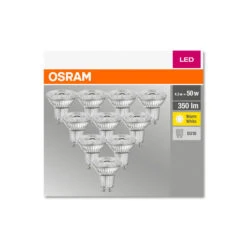 OSRAM LED-Reflektor GU10 4,3W 2.700K 350lm 10er -Lampen Welt 7262711 3
