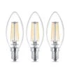 Philips LED-Kerzenlampe E14 B35 4,3W Klar 3er-Pack -Lampen Welt 7532223