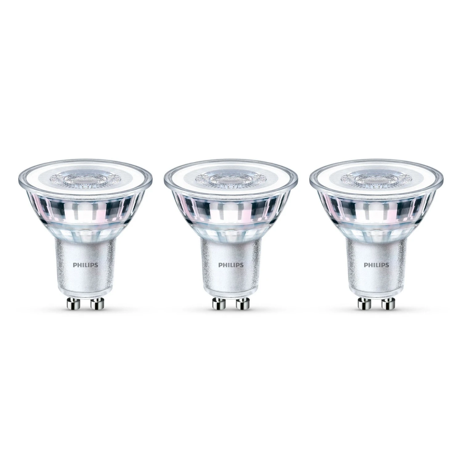 Philips LED-Reflektor GU10 4,6W 2.700 K, 3er-Pack 1 Philips LED-Reflektor GU10 4,6W 2.700 K, 3er-Pack
